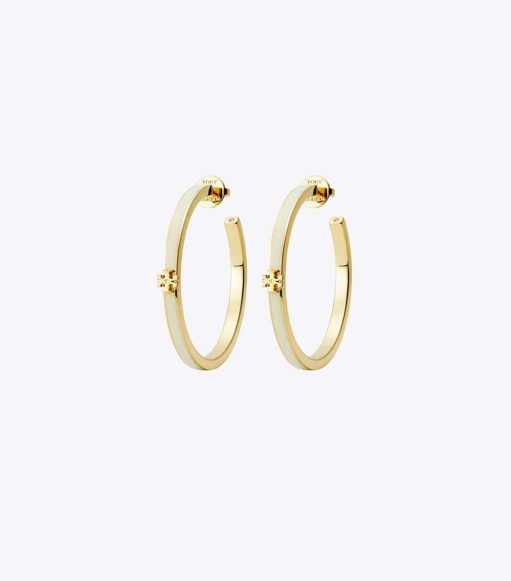Kira Enamel Hoop Earring