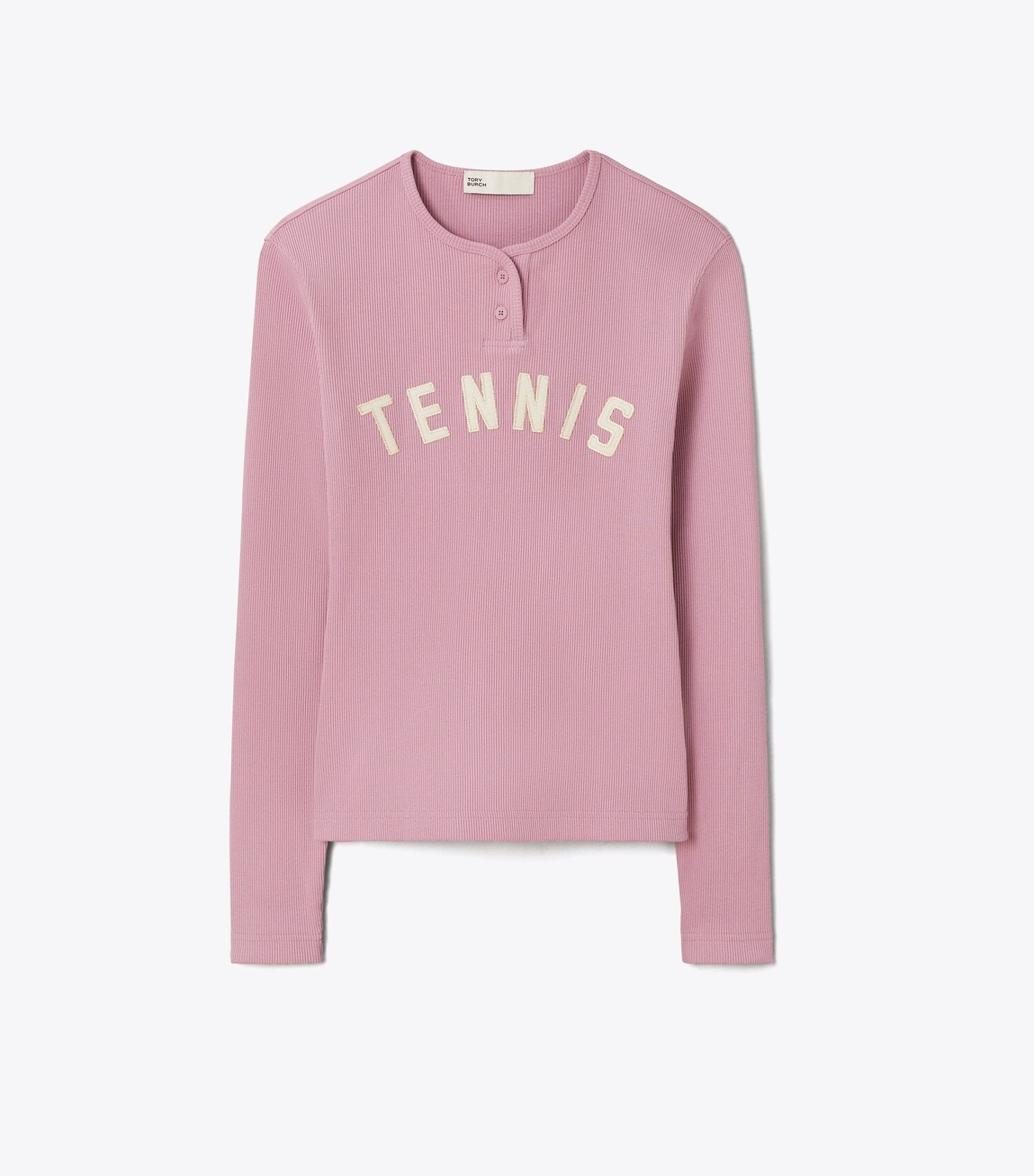Ribbed Cotton Tennis Henley