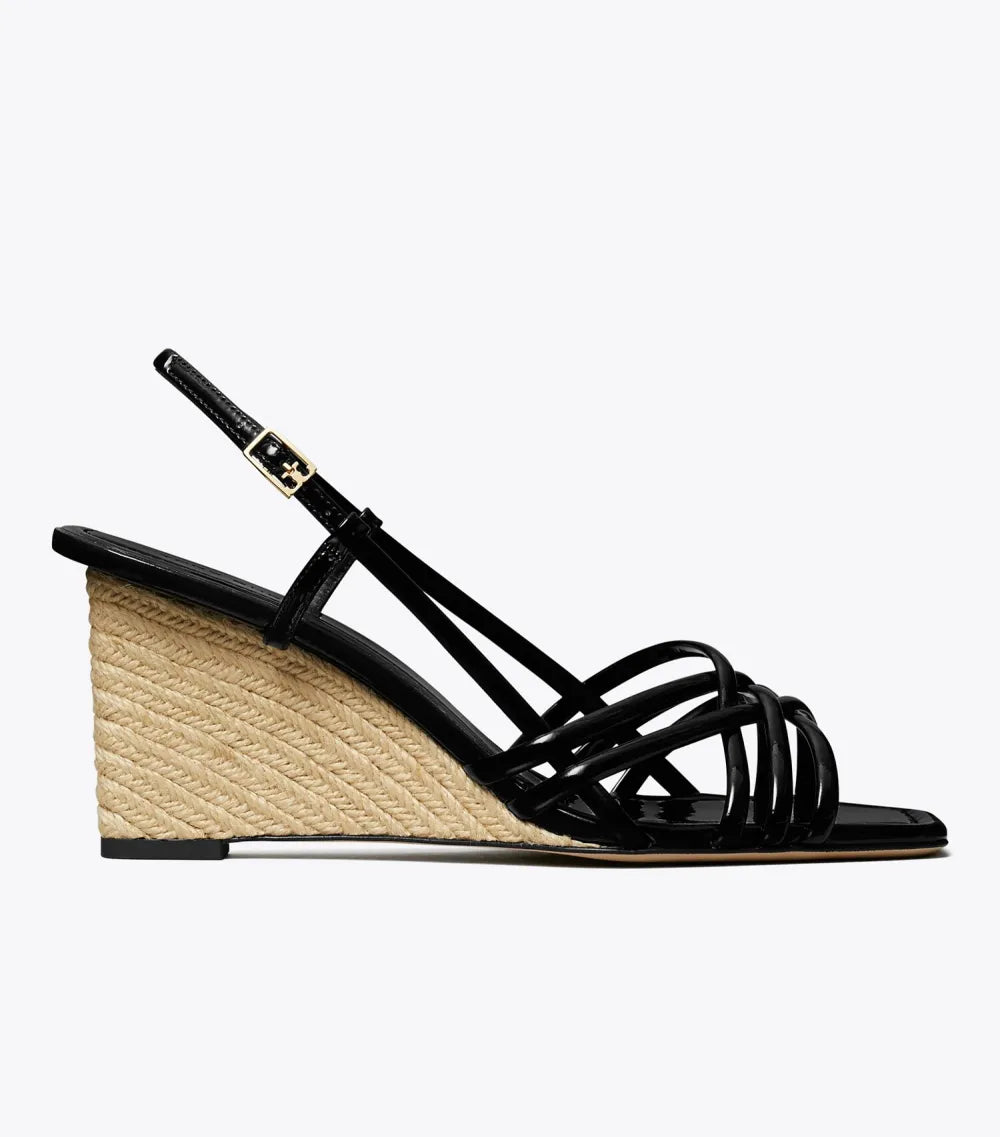 Multi-Strap Espadrille Wedge