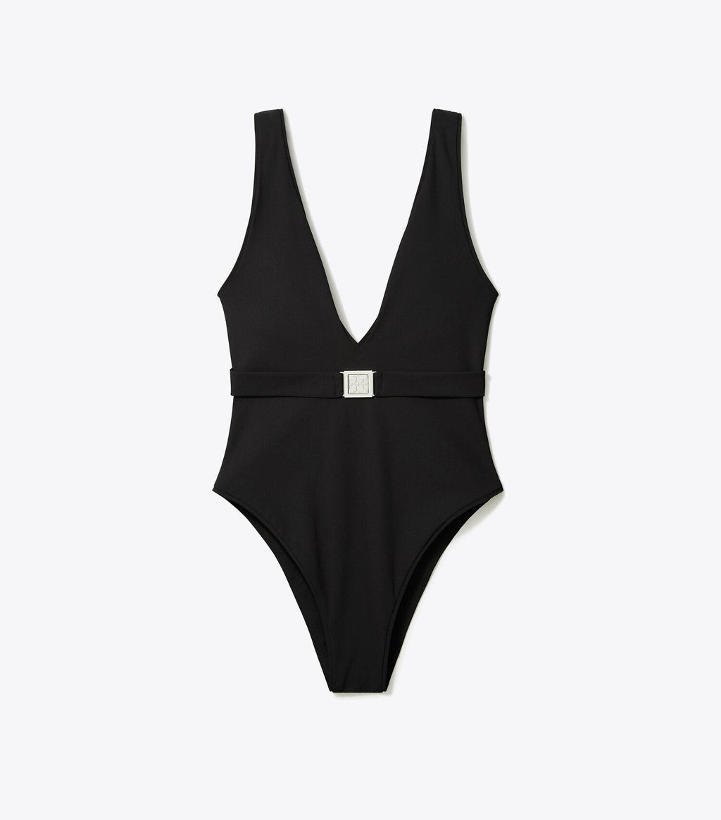 Belted Logo Swimsuit