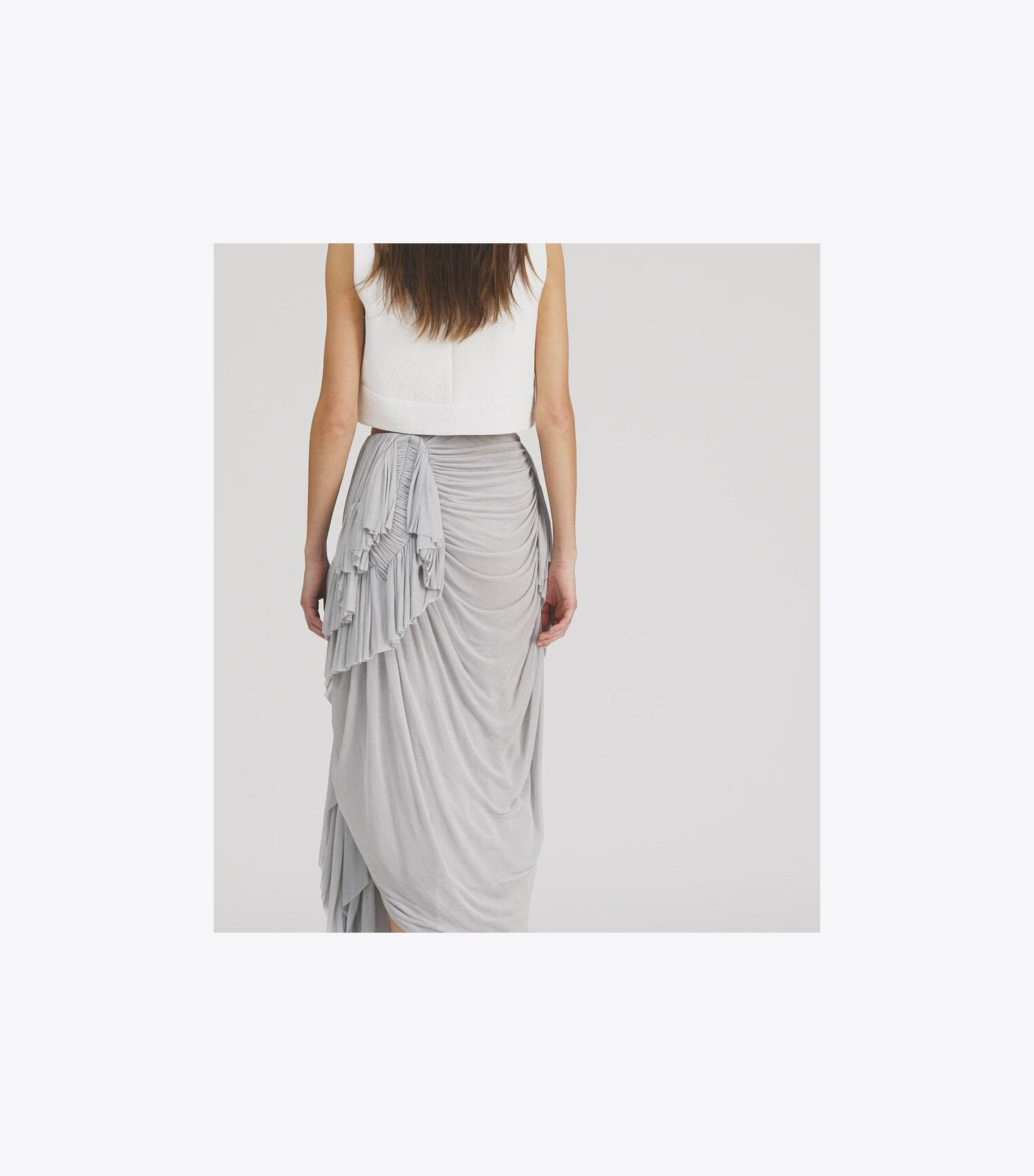 Draped Jersey Skirt