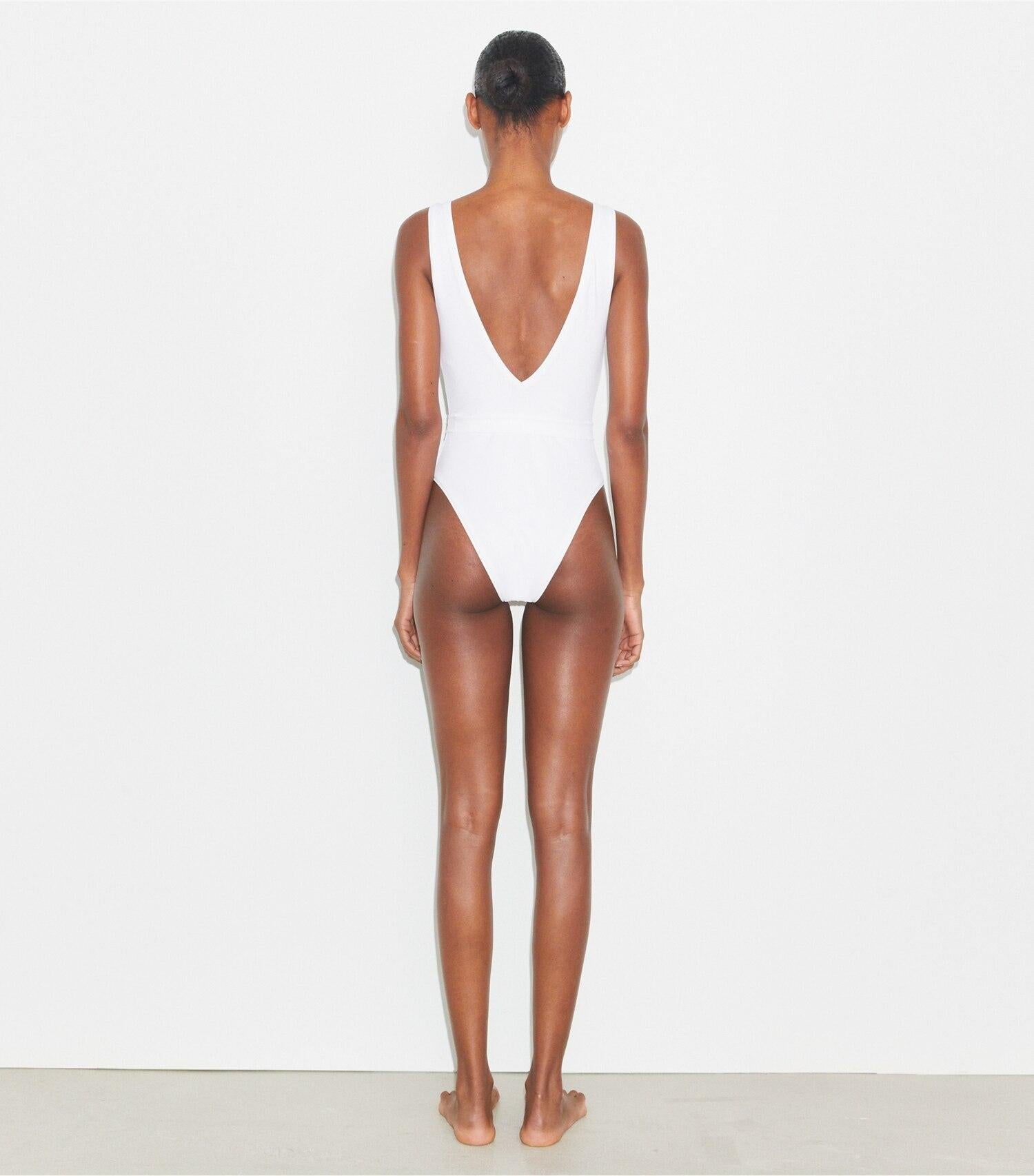 Belted Logo Swimsuit