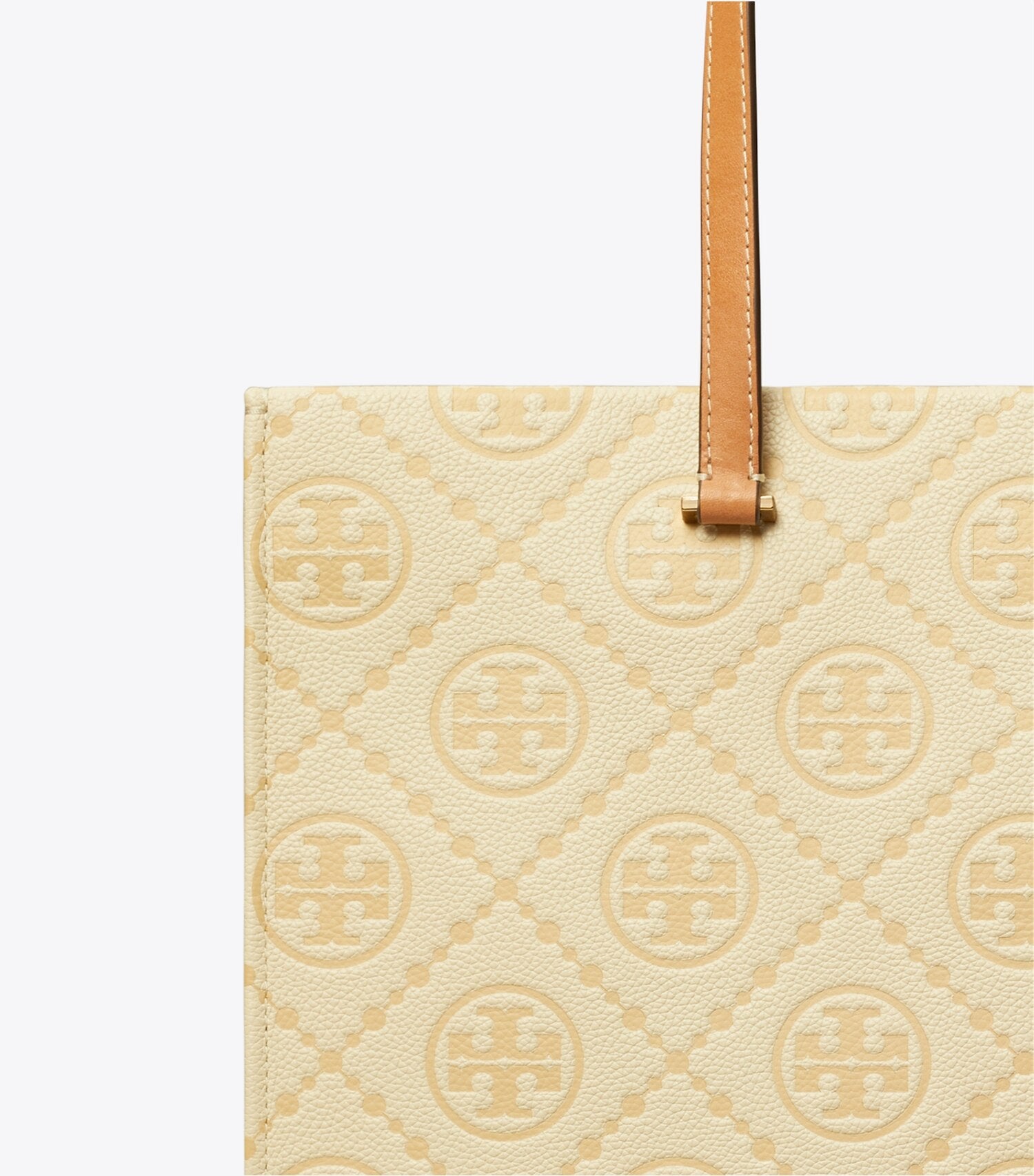 T Monogram Pebble Tote
