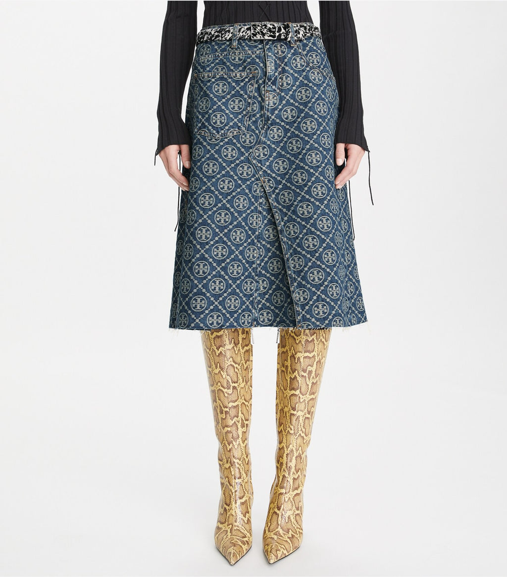 Deconstructed Denim Skirt