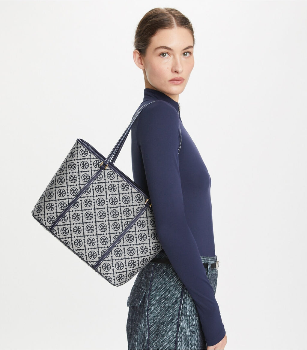 T Monogram Small Zip Tote