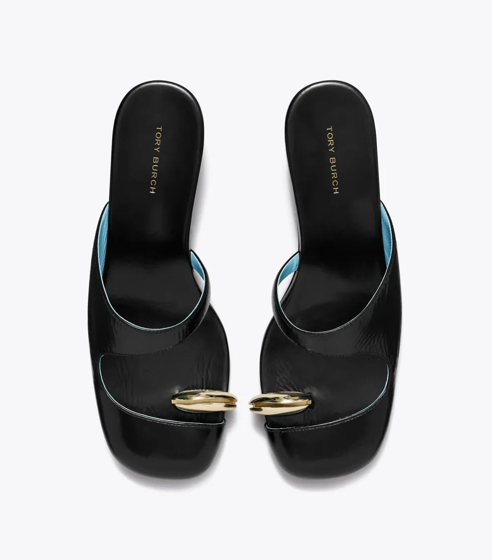 Pierced Mule Wedge