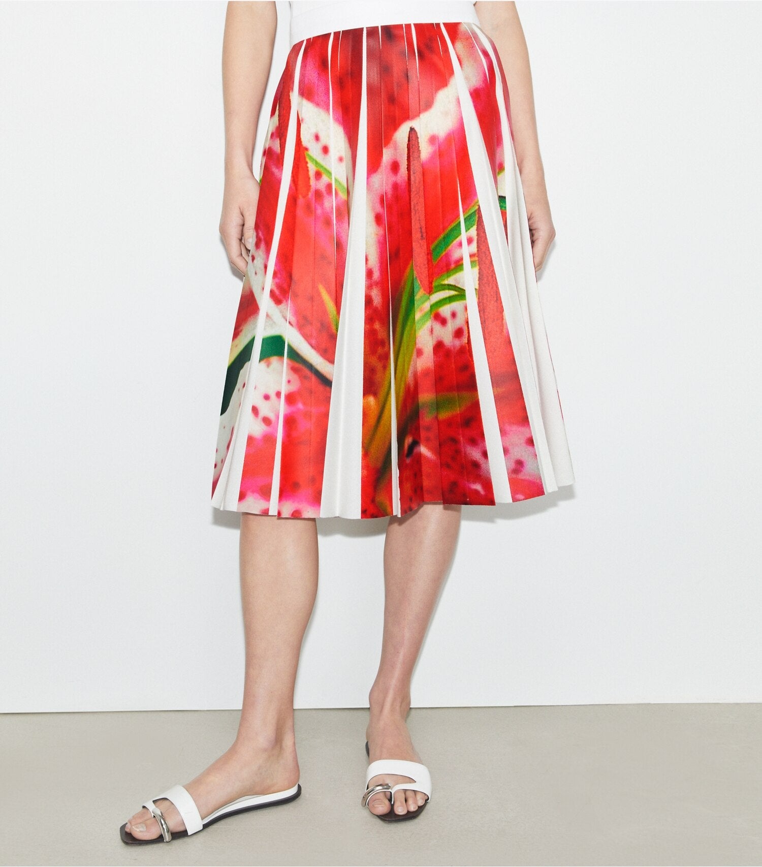 Printed Twill Skirt