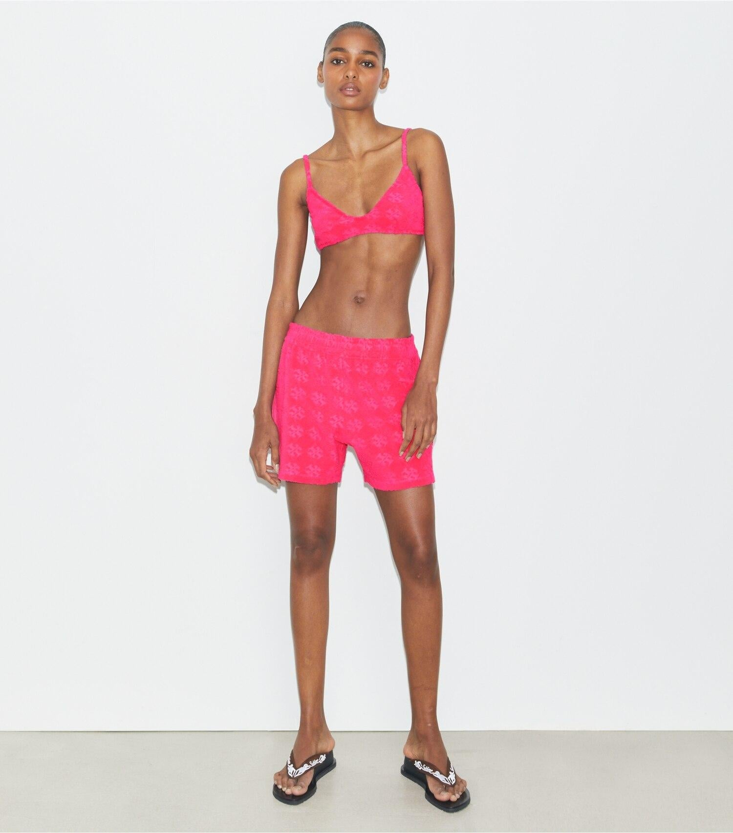 Terry Logo Bikini Top
