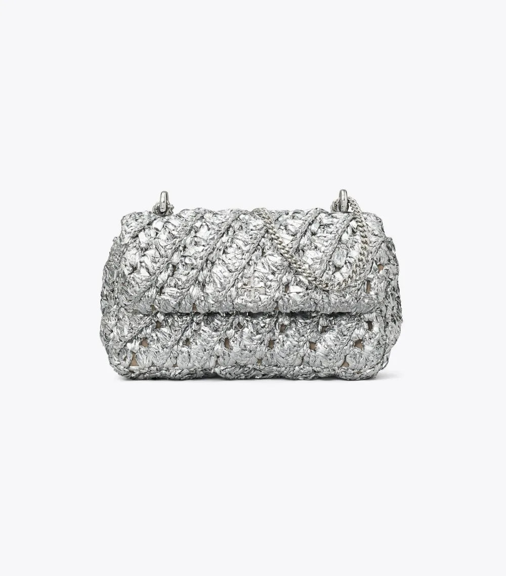 Mini Kira Woven Flap Bag