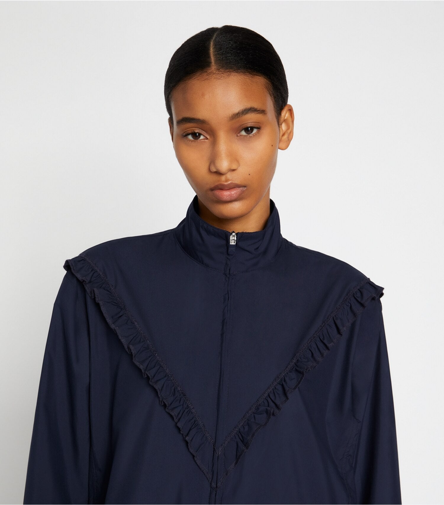 Ruffle Windbreaker