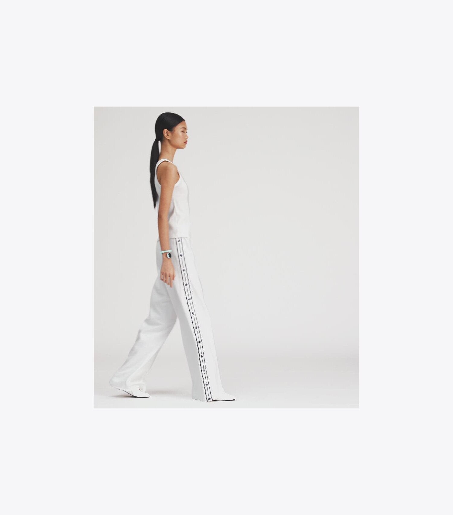 Embroidered Logo Nylon Track Pant