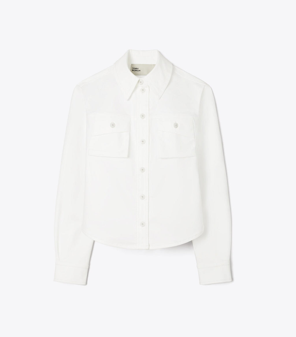 Cropped Cotton Jacket
