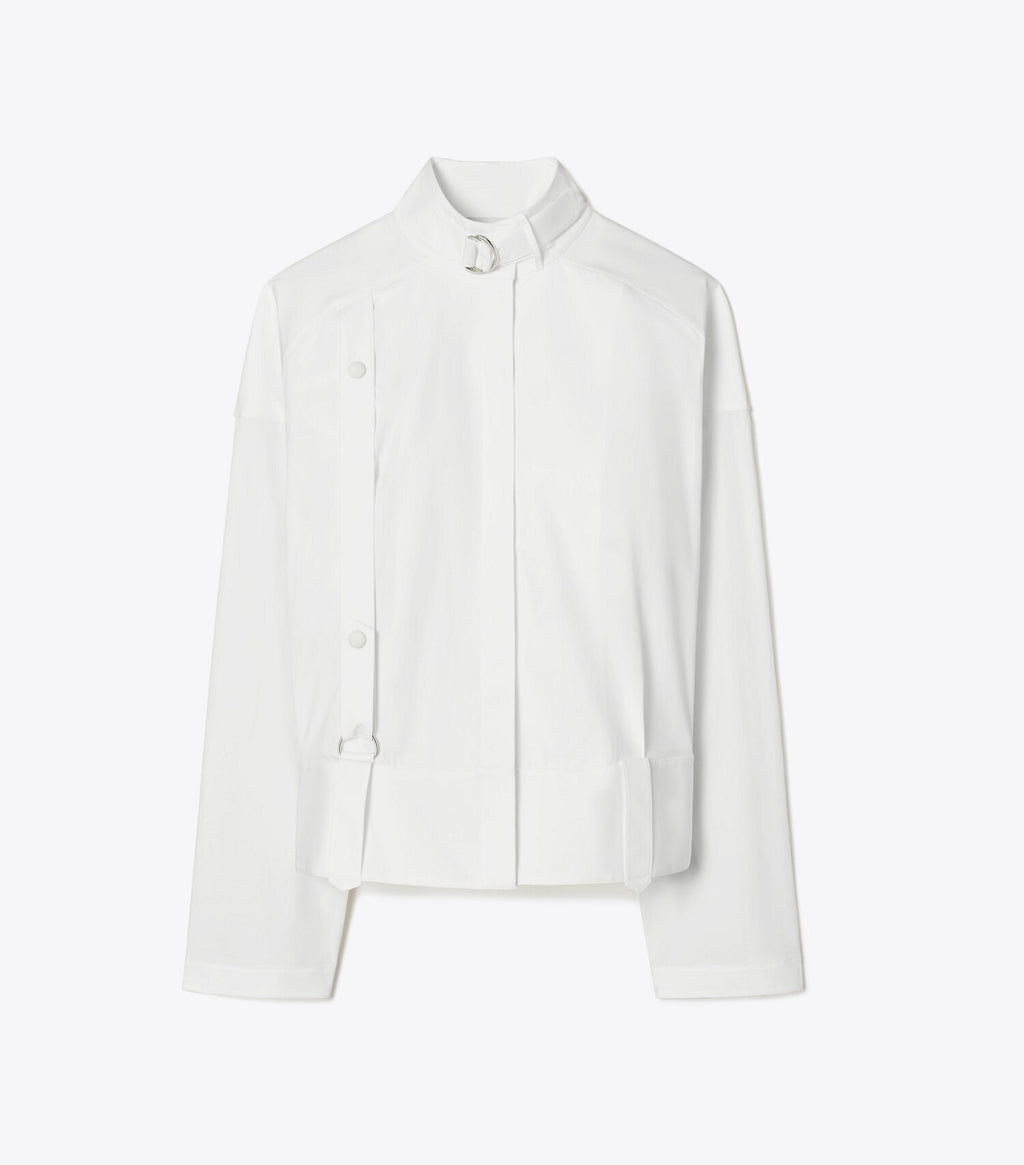 Cotton Poplin Bomber Shirt