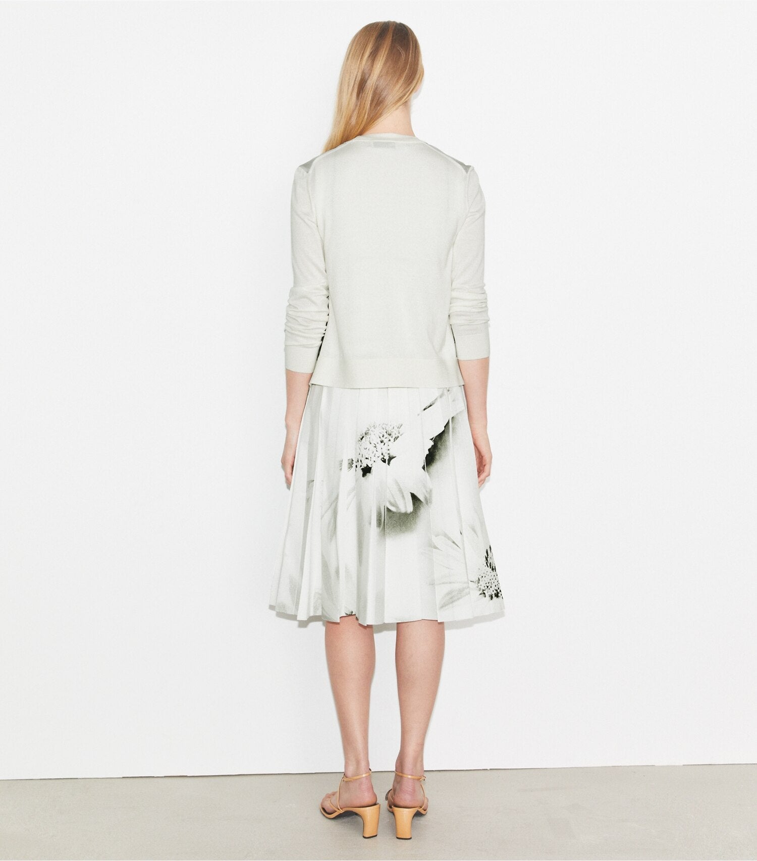 Silk-Front Cotton Cardigan