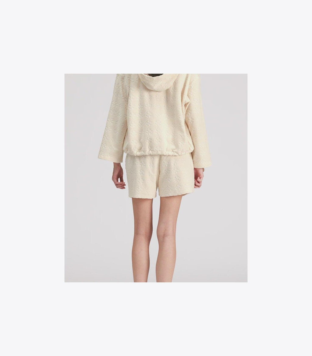 Terry Jacquard Logo Hoodie