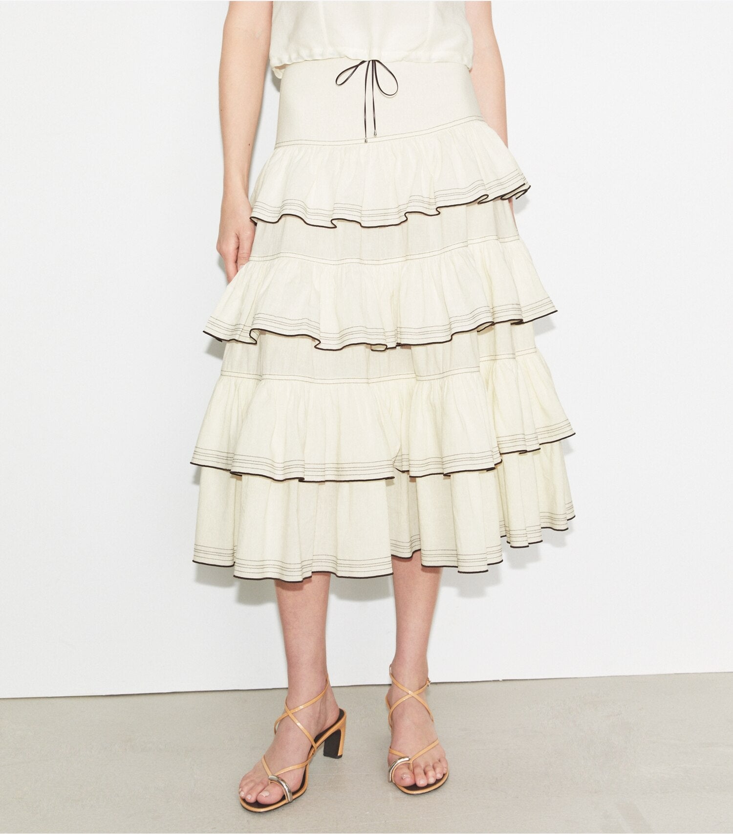 Ruffle Cotton Skirt