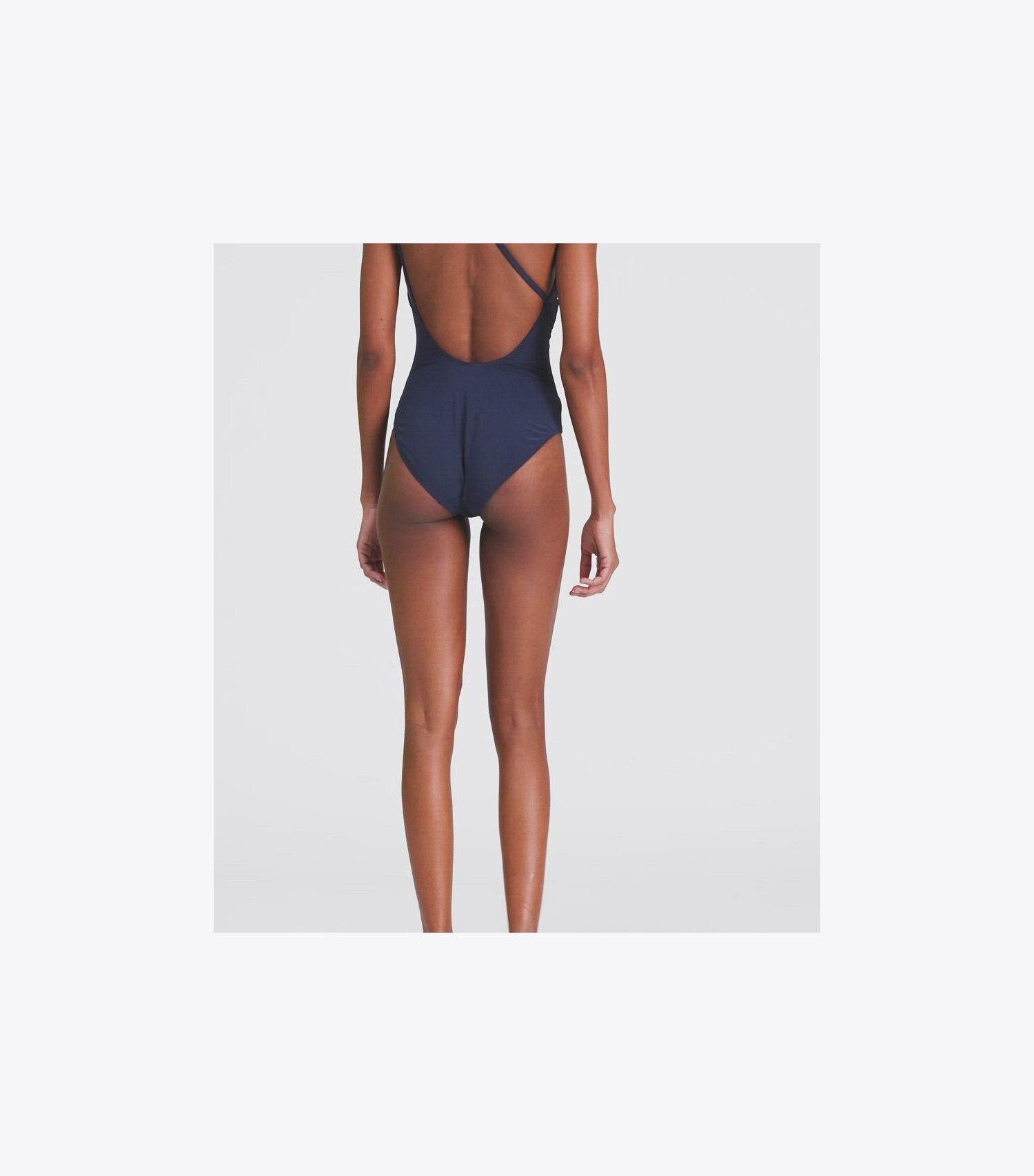 One-Shoulder Clip Swimsuit