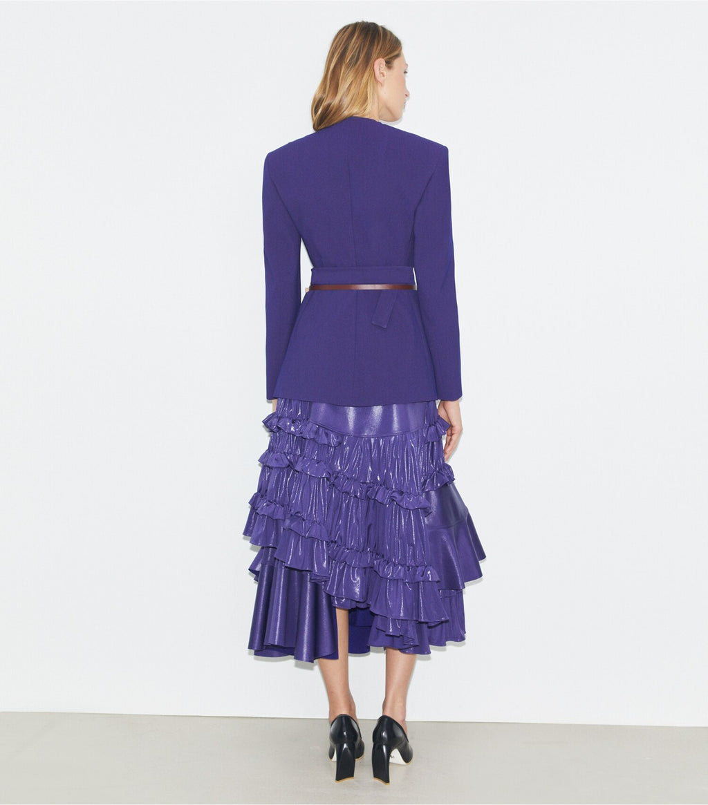 Liquid Jersey Ruffle Skirt