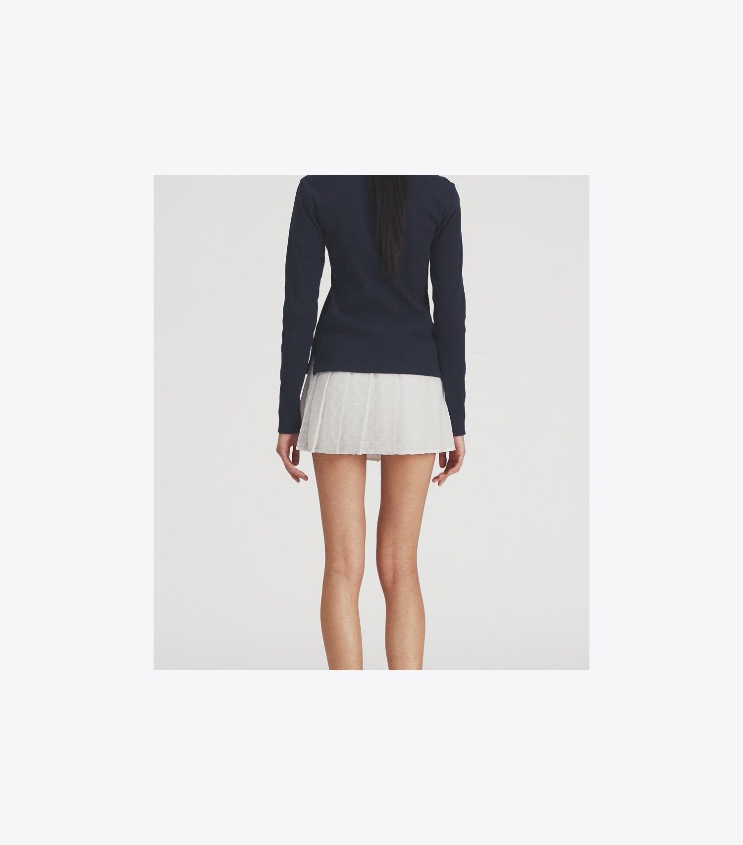 Ribbed Cotton Tennis Henley