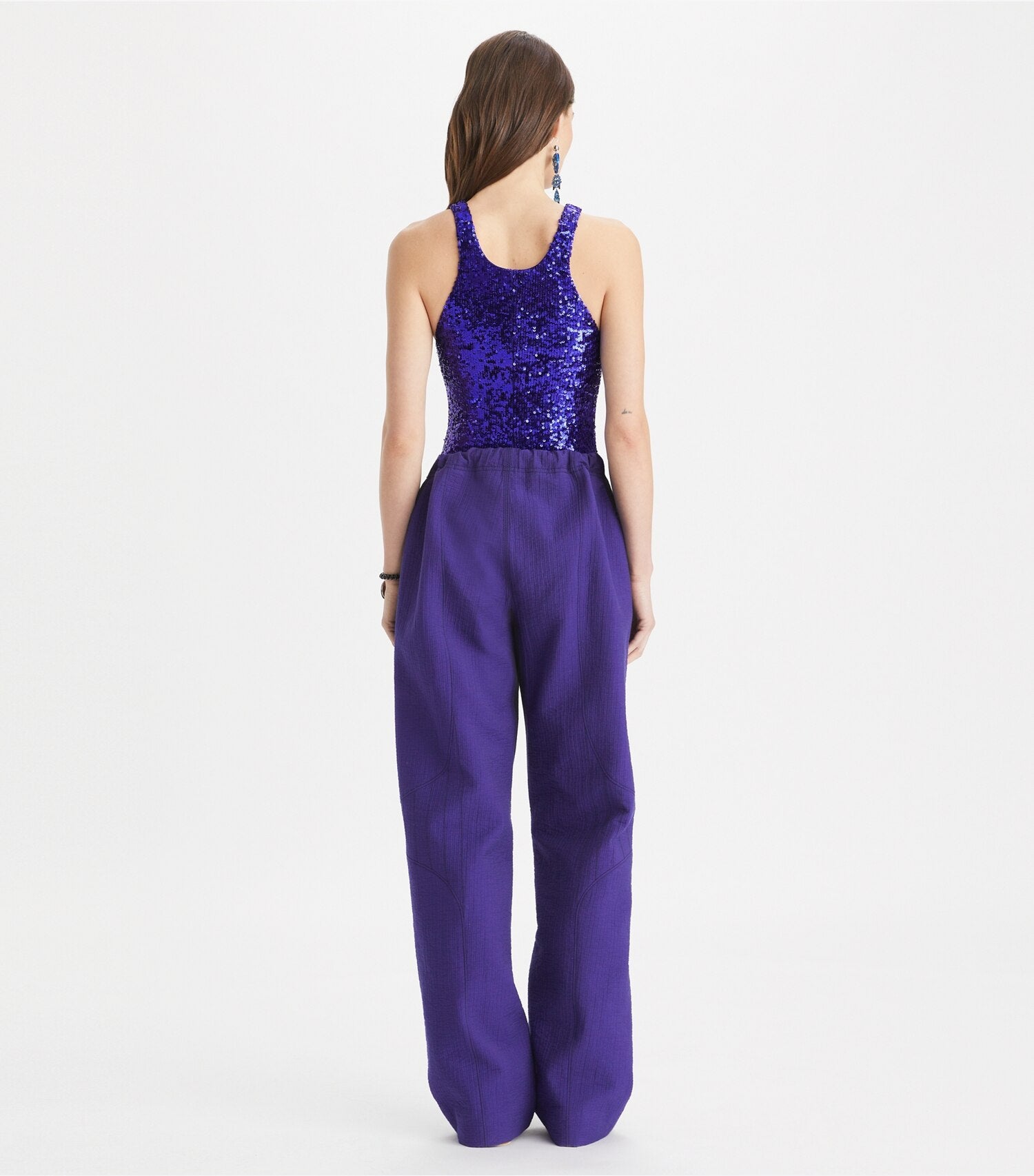 Embellished Jersey Bodysuit