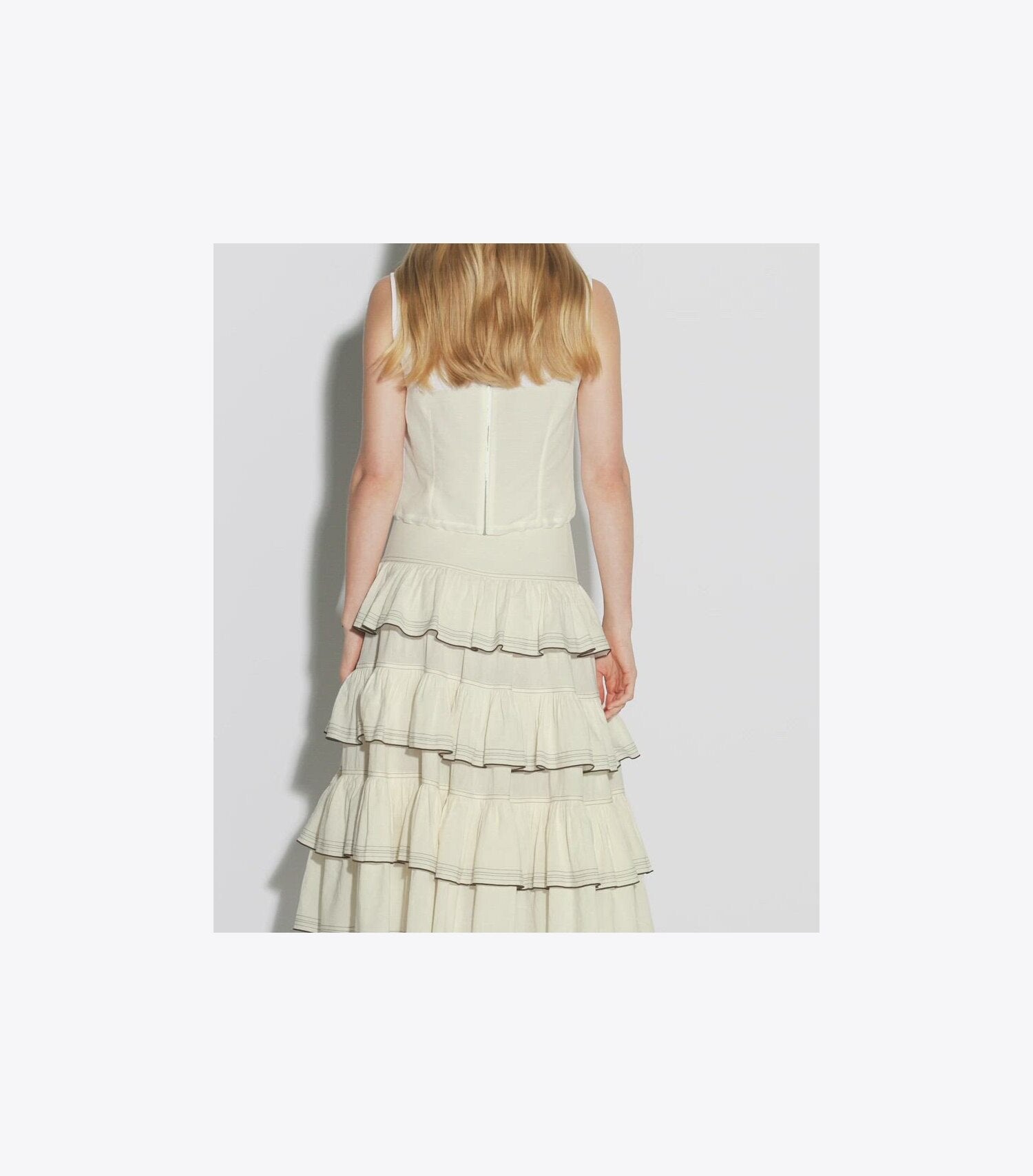 Ruffle Cotton Skirt