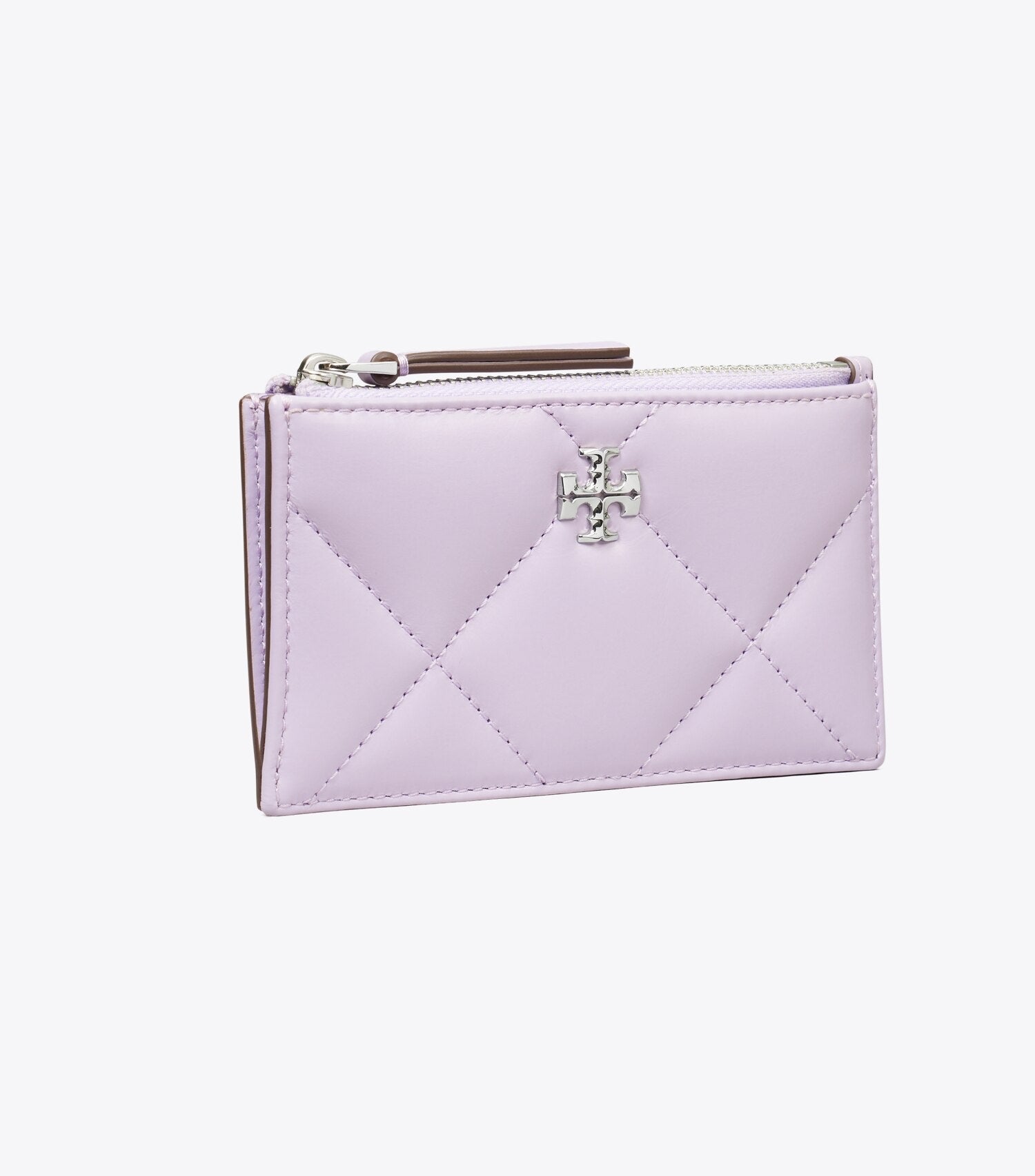 Kira Diamond Quilt Zip Card Case