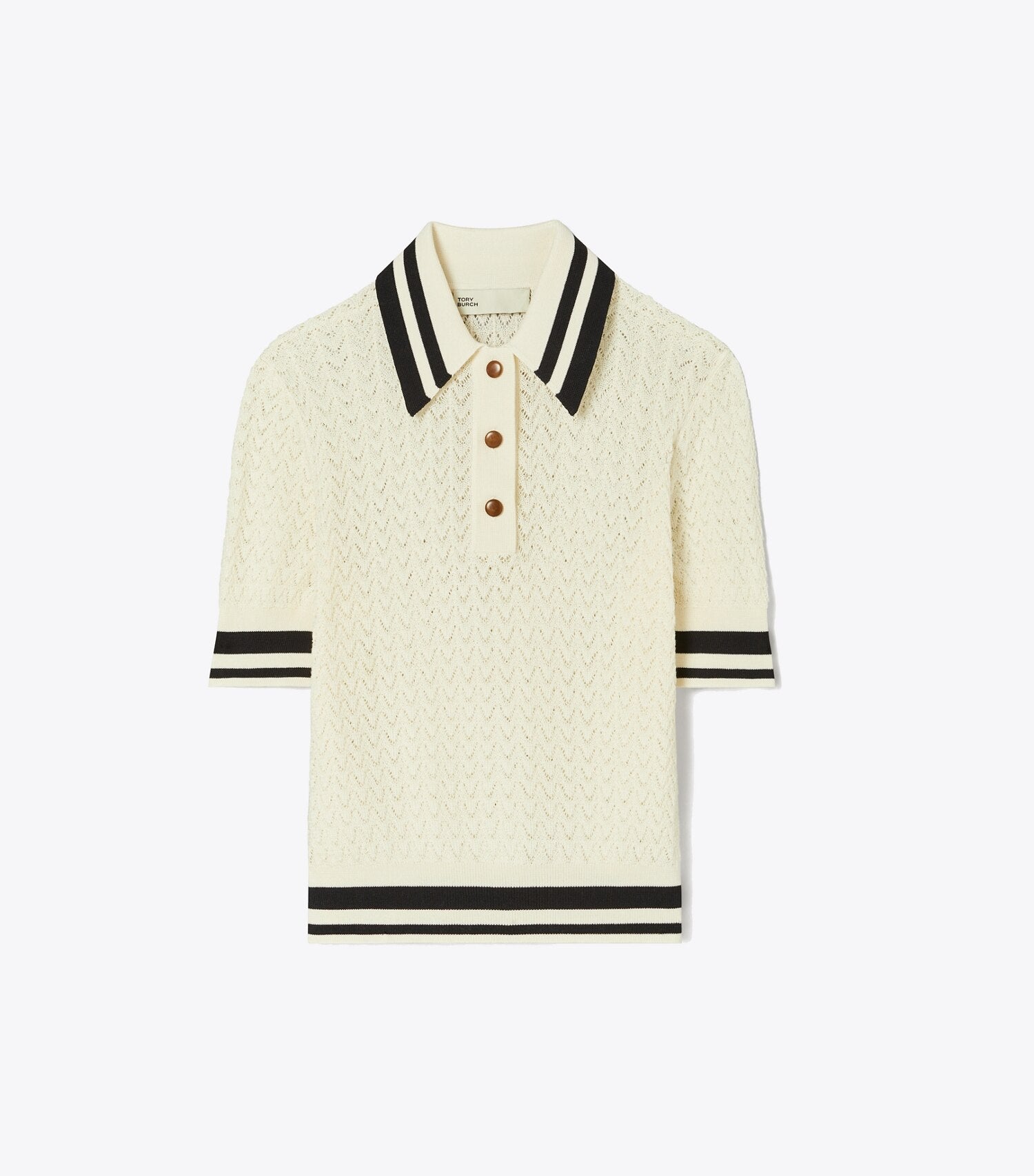 Cotton Pointelle Polo