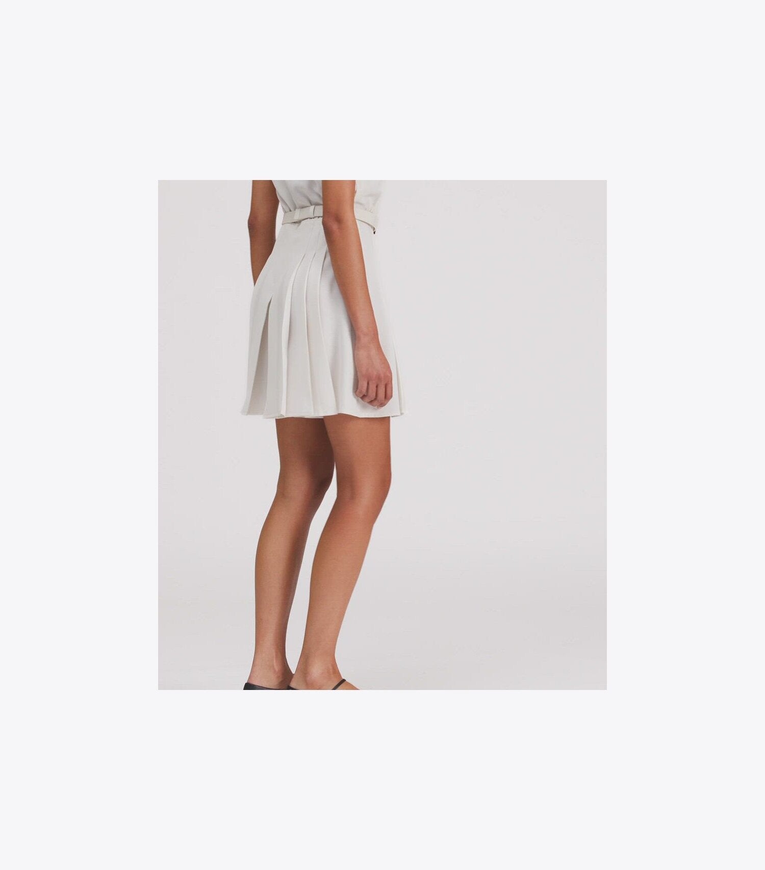 Pleated Twill Dress