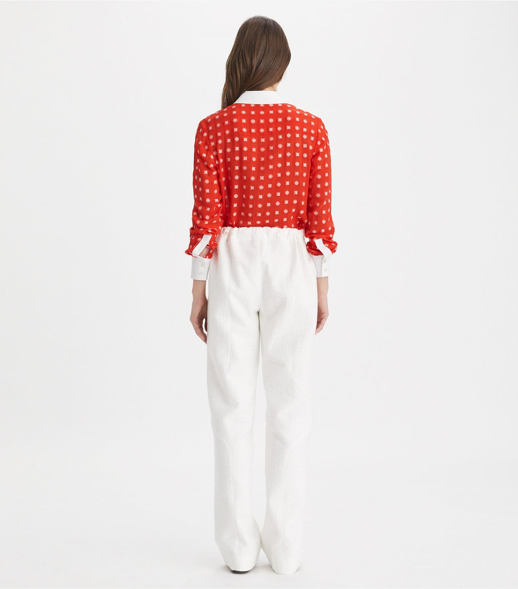 Colorblock Jacquard Shirt