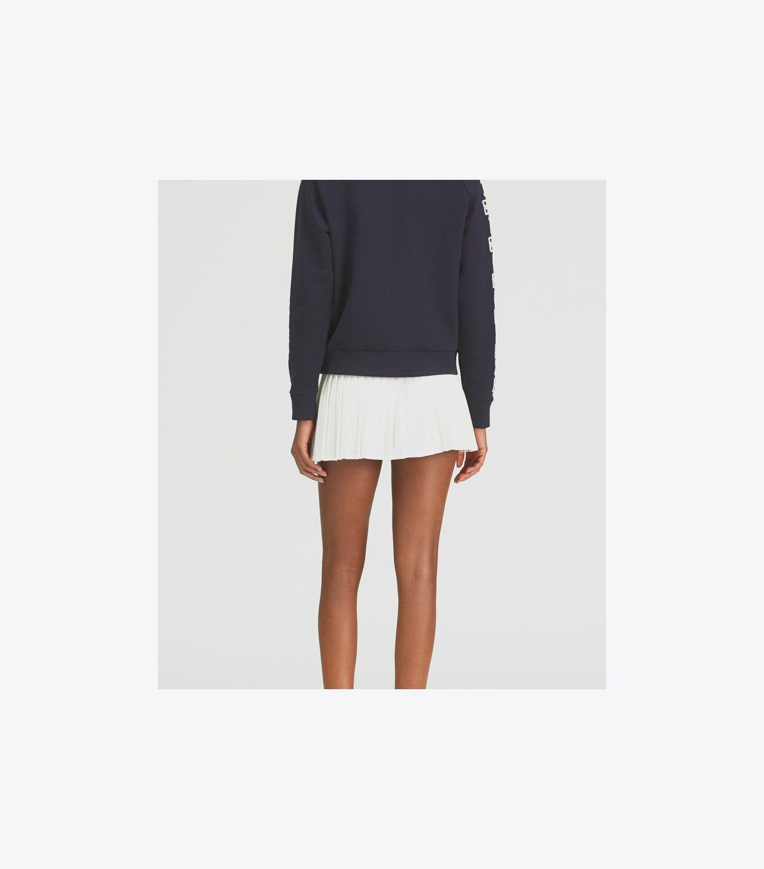 French Terry Logo Sleeve Half-Zip Sweatshirt