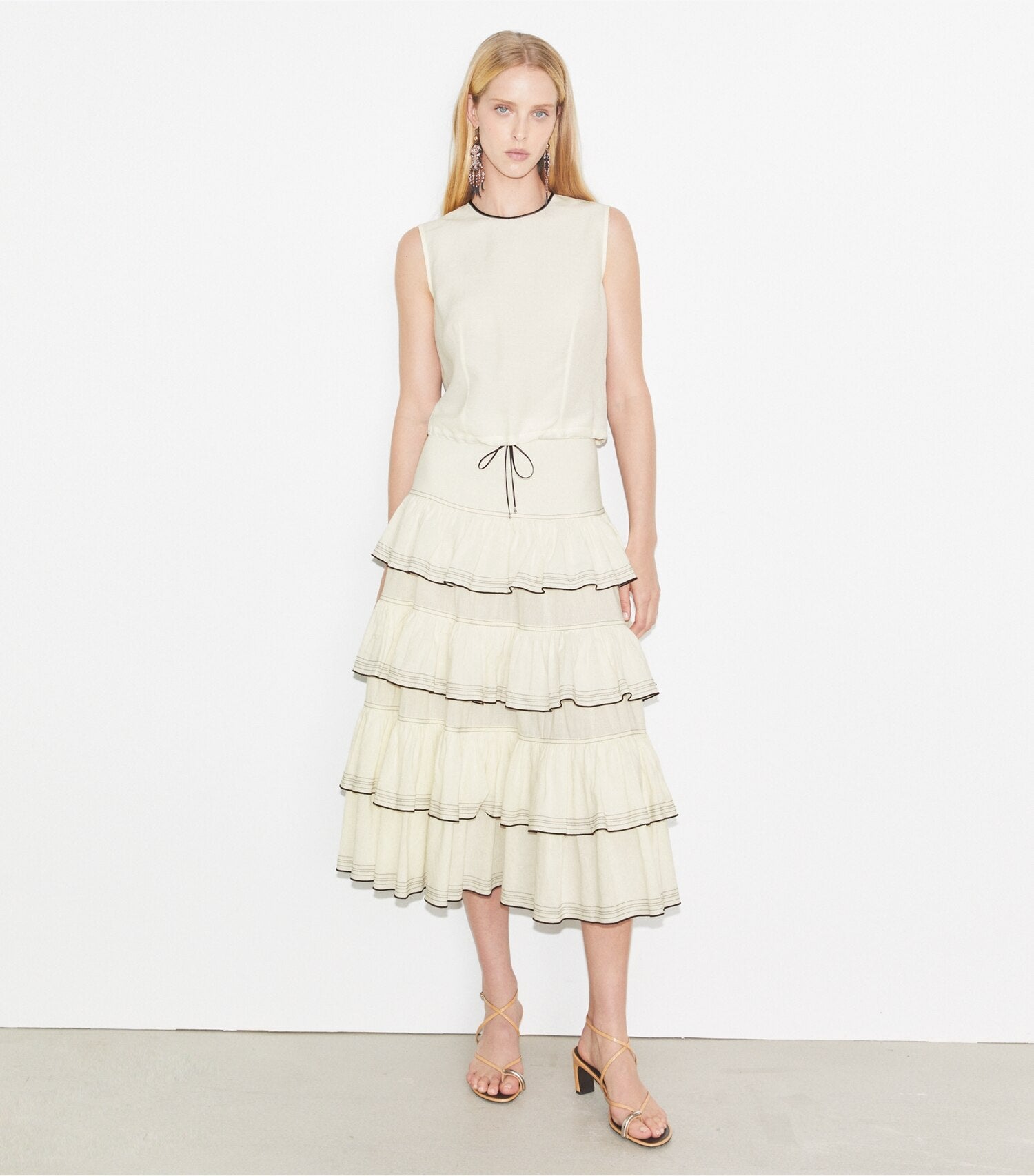 Ruffle Cotton Skirt