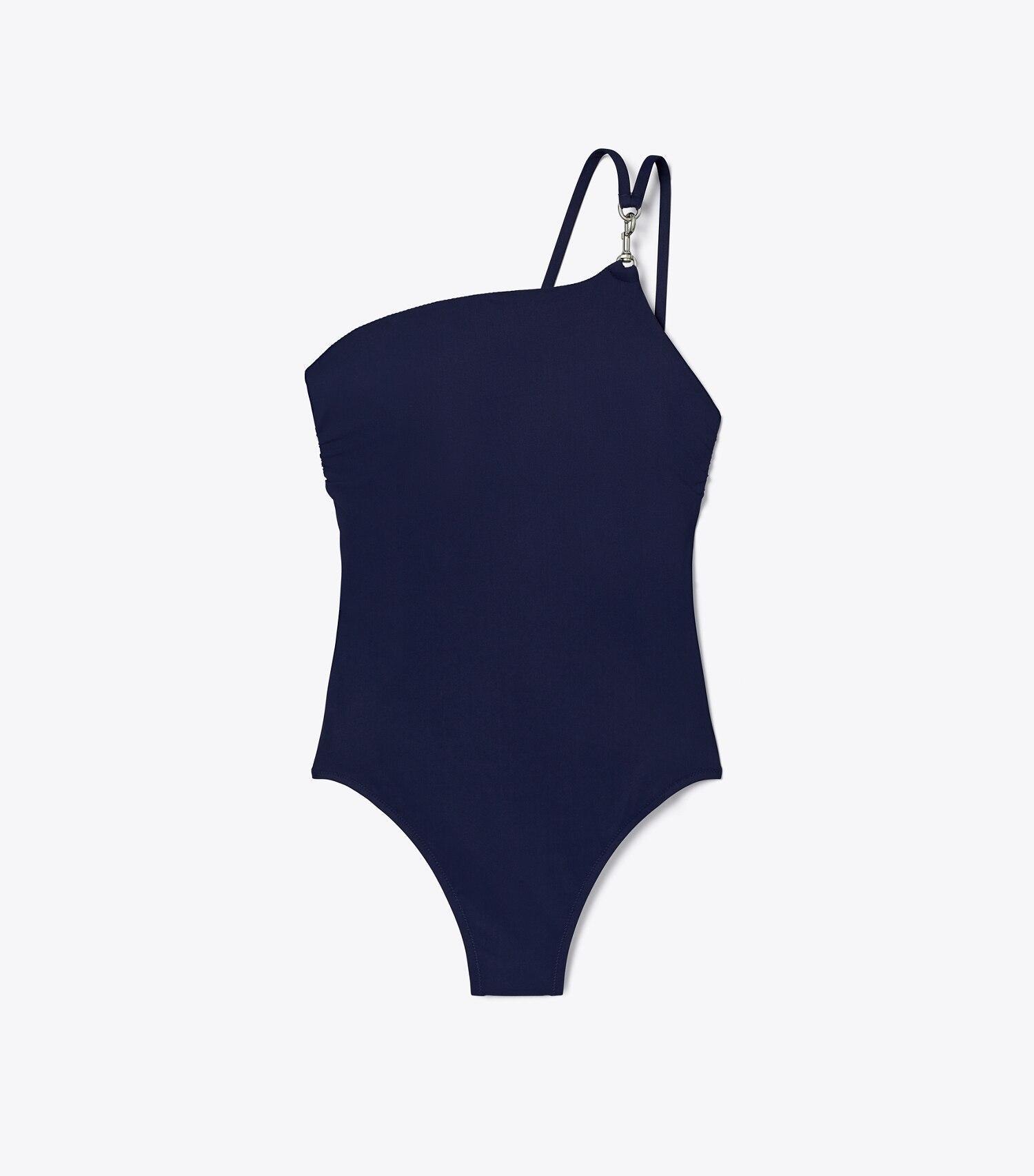 One-Shoulder Clip Swimsuit