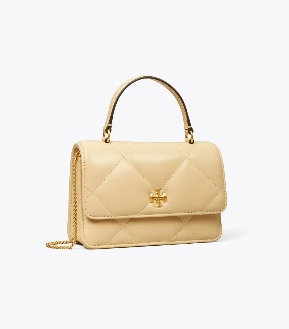 Mini Kira Diamond Quilt Top-Handle Crossbody