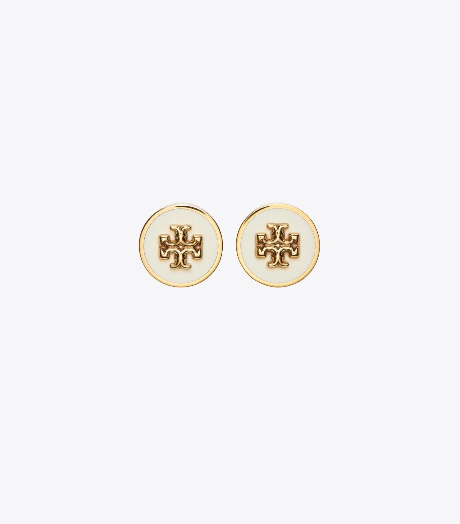 Kira Enamel Circle-Stud Earring