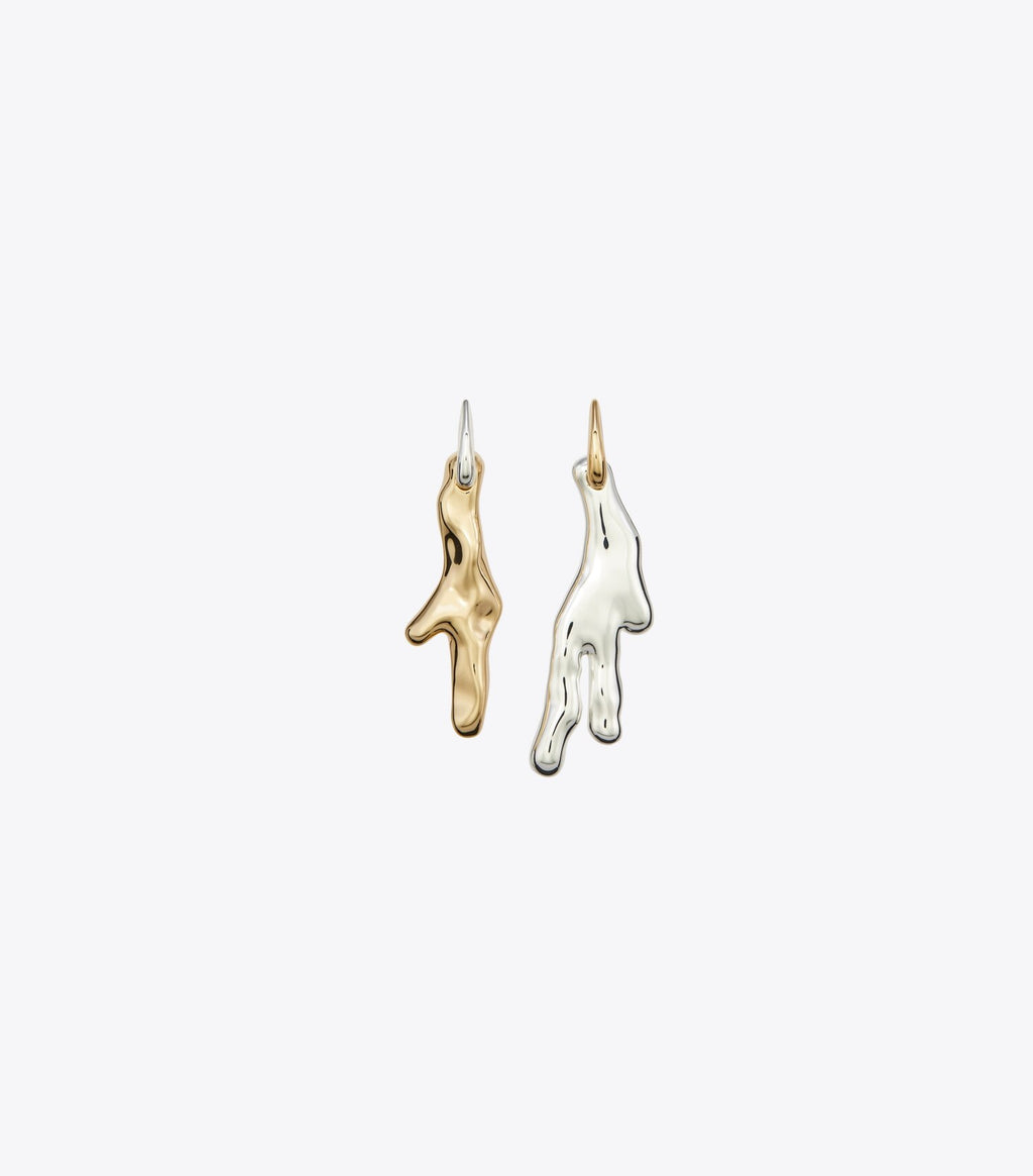 Coral Hoop Earrings