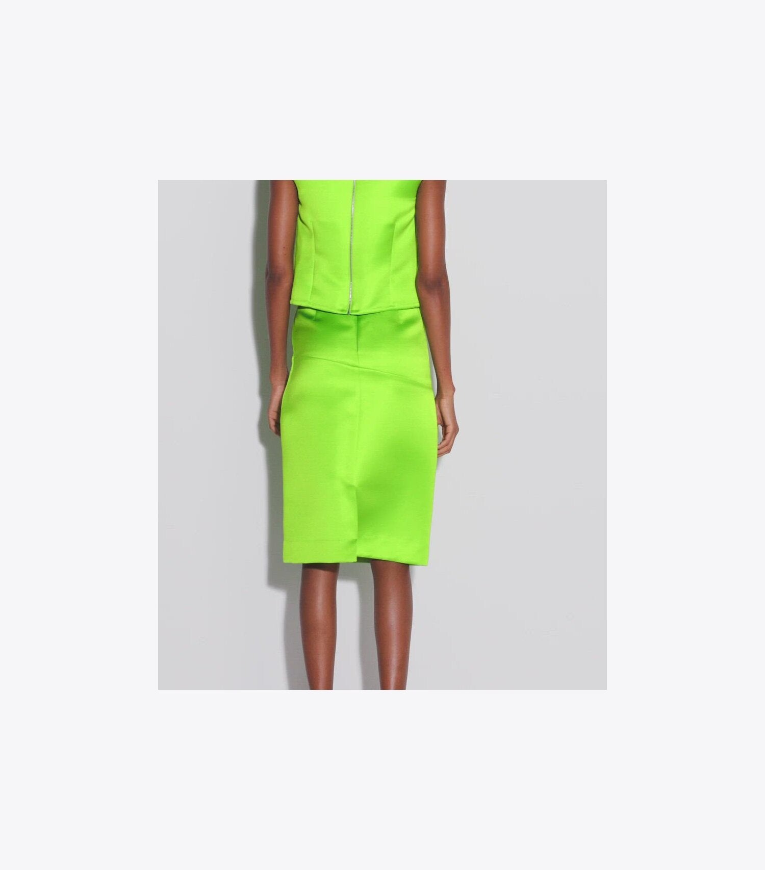 Deconstructed Satin Skirt