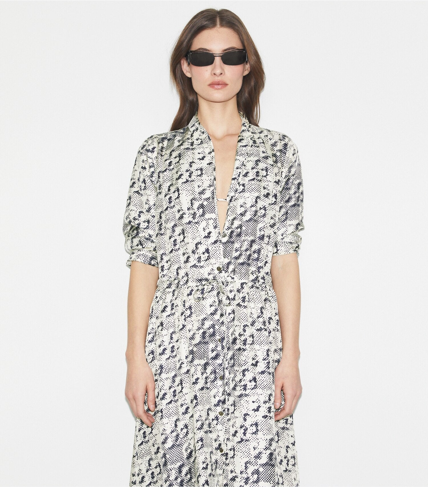 Silk Midi Dress