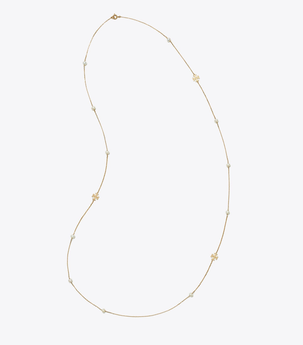 Long Kira Pearl Necklace