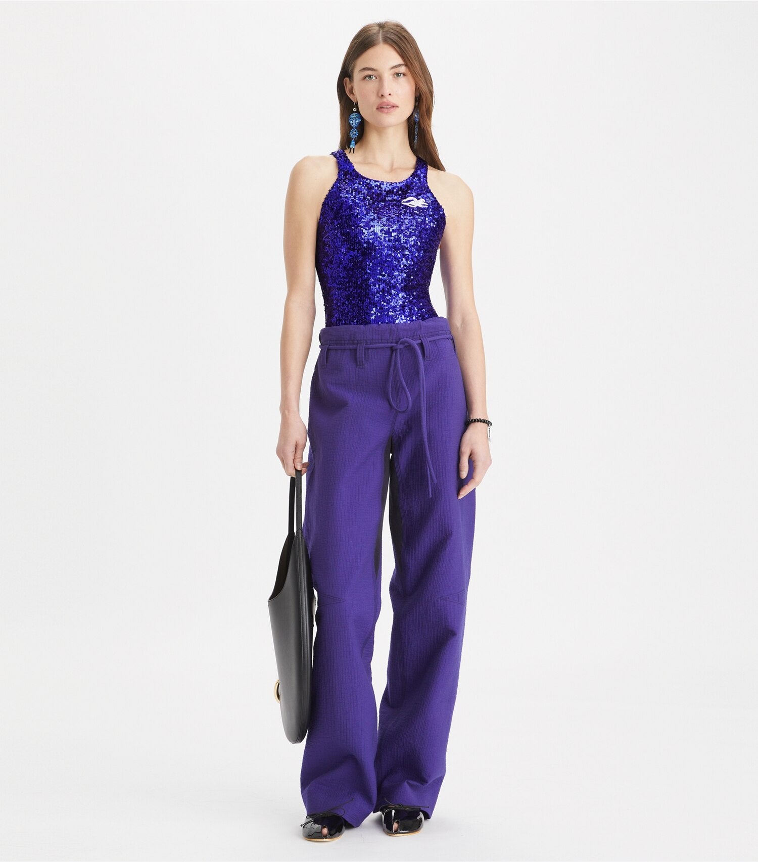 Embellished Jersey Bodysuit