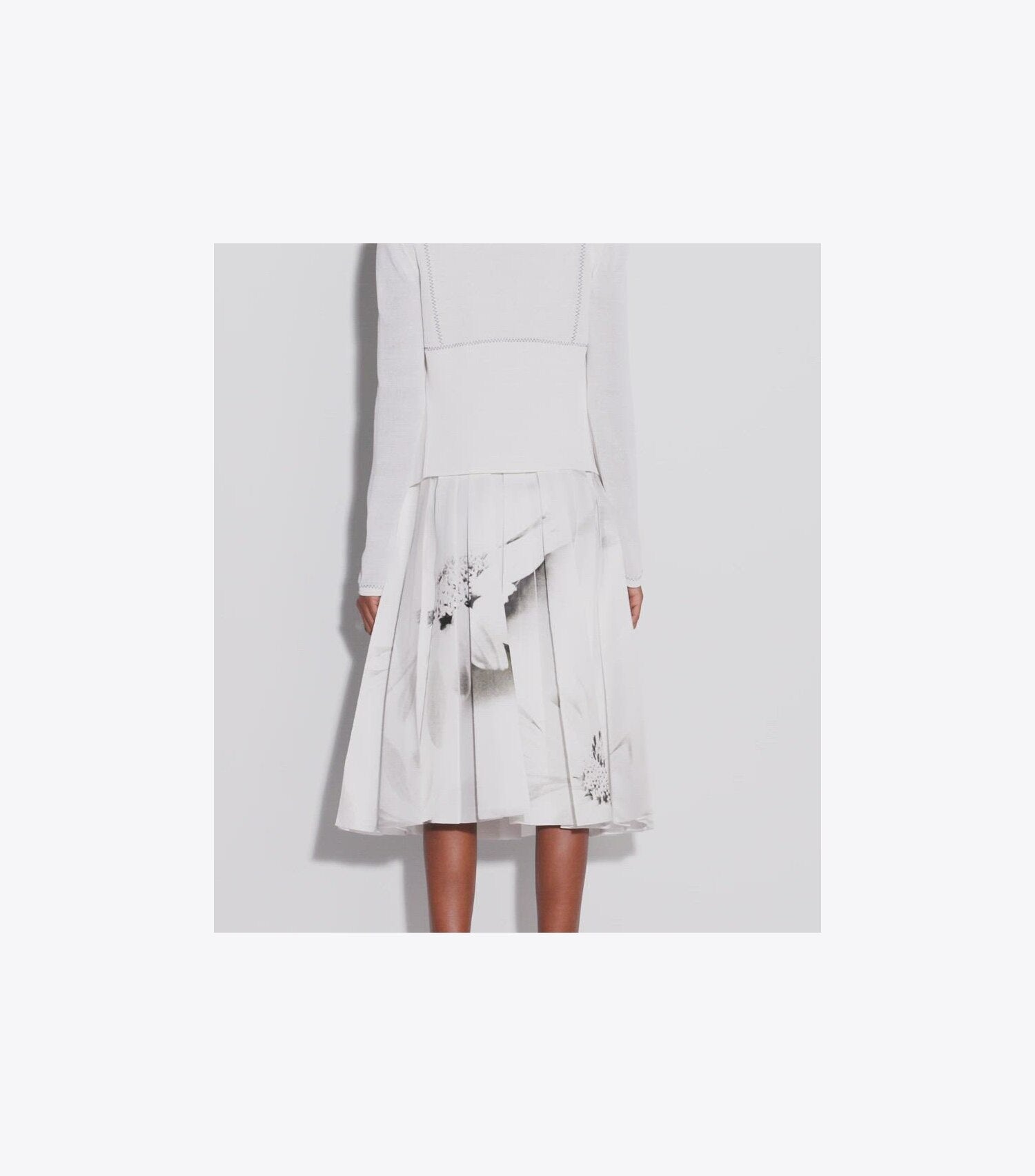 Printed Twill Skirt